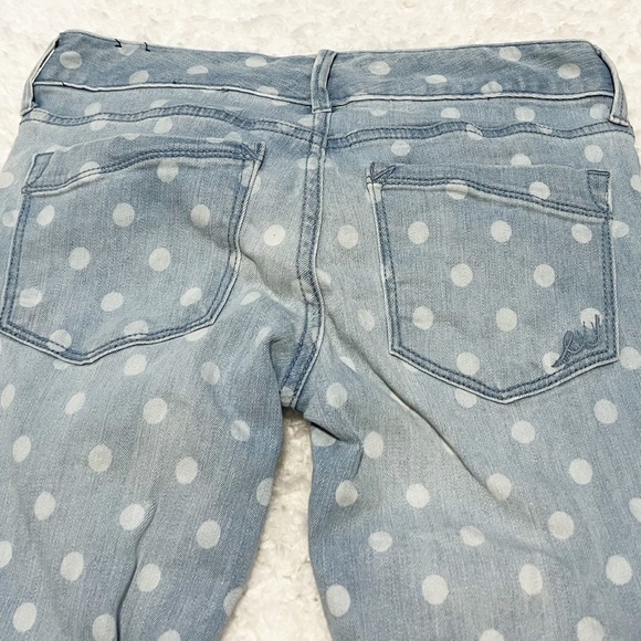 Express Stella Low Rise Skinny Ankle Legging Jean polka dot distressed s… - Picture 6 of 7